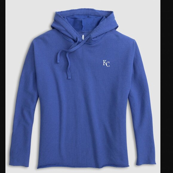 NWT Johnnie-O Women's Kansas City Royals Kelli Pullover Hoodie blue size L - Picture 1 of 13
